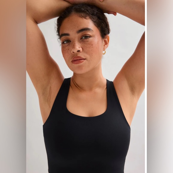 Girlfriend Collective navy blue Paloma Racerback Sports Bra - Picture 5 of 5